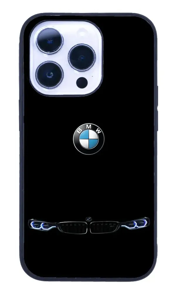 iPhone 14 Pro Max Tamperli Glossy Cam Kapak - BMW 2