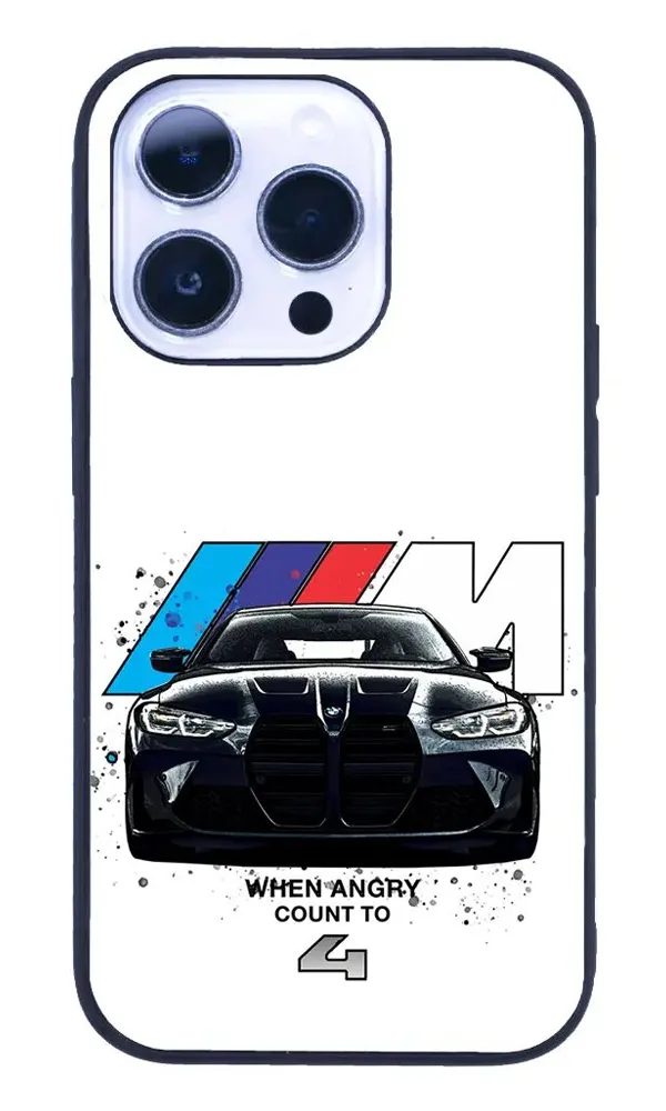 iPhone 14 Pro Max Tamperli Glossy Cam Kapak - BMW 6