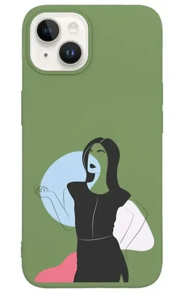 iPhone 14 Lansman Kılıf - Art Woman1