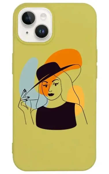 iPhone 14 Lansman Kılıf - Art Woman 4