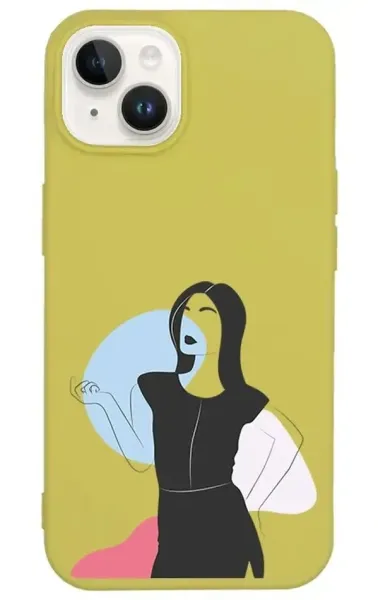 iPhone 14 Plus Lansman Kılıf - Art Woman 1