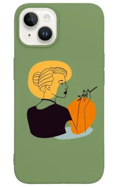 iPhone 14 Plus Lansman Kılıf - Art Woman 2