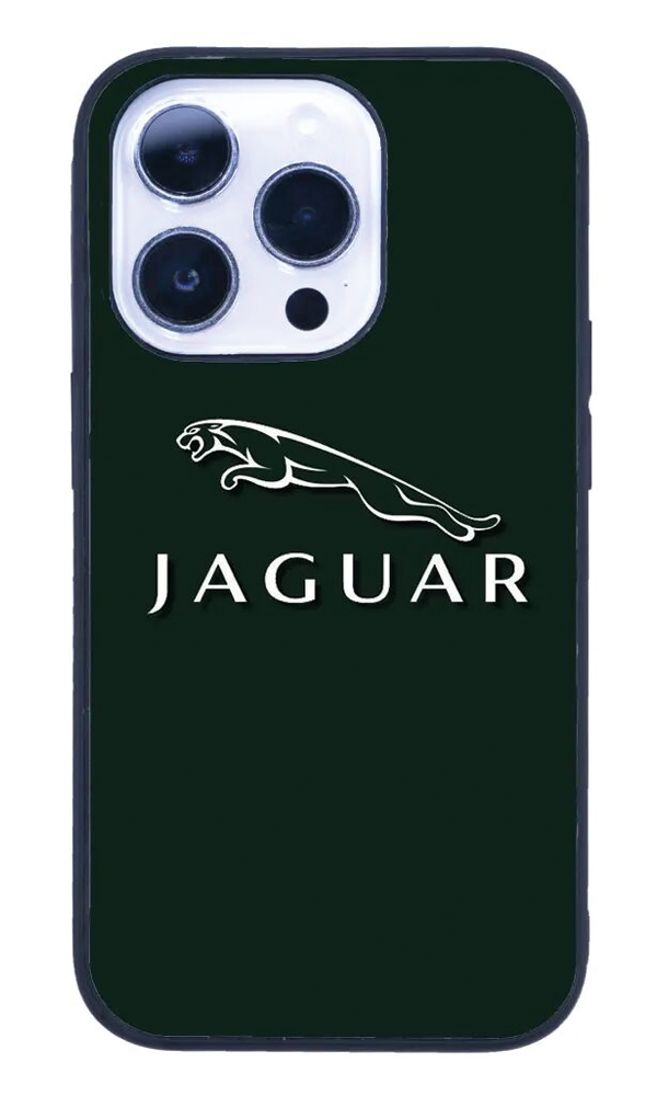 iPhone 14 Pro Max Tamperli Glossy Cam Kapak - Jaguar