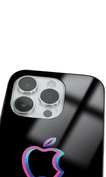 iPhone 14 Pro Max Tamperli Glossy Cam Kapak - Logo 1