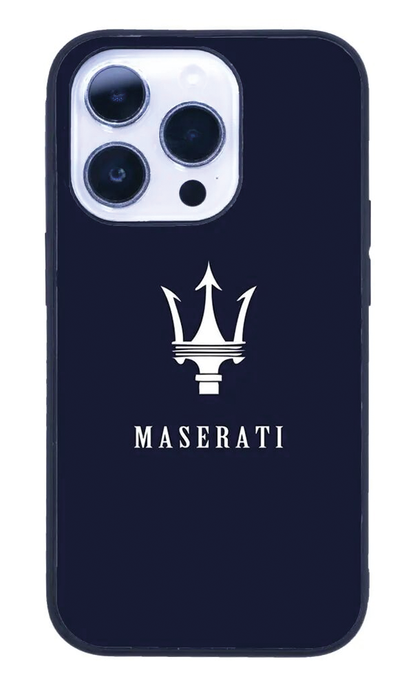 iPhone 14 Pro Max Tamperli Glossy Cam Kapak - Maserati