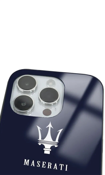 iPhone 14 Pro Max Tamperli Glossy Cam Kapak - Maserati