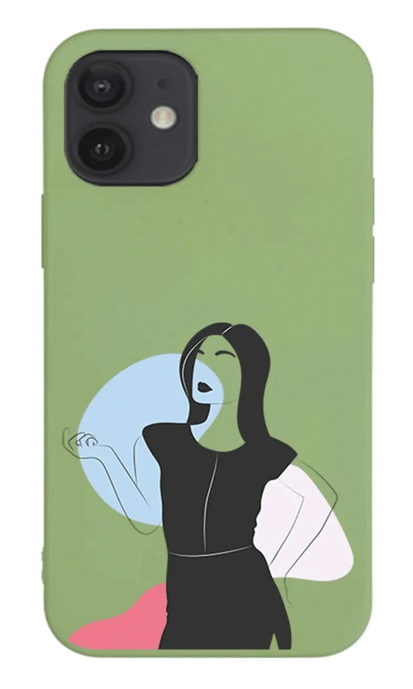 iPhone 12 Mini Lansman Kılıf - Art Woman 1