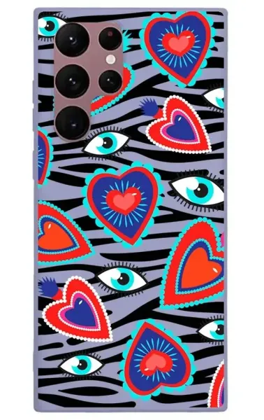 Samsung Galaxy S22 Ultra Lansman Kılıf - Eye Of The Heart