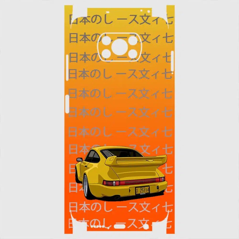 Xiaomi Poco X3 Telefon Kaplama - Porsche 911 JDM