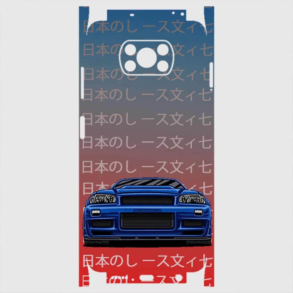 Xiaomi Poco X3 Telefon Kaplama - Skyline R34 JDM 2