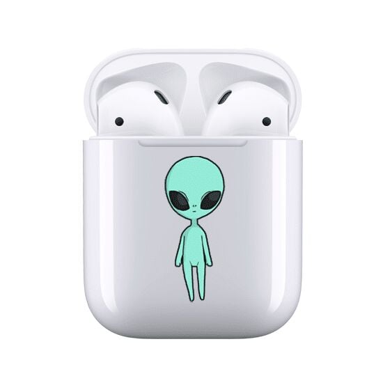 Airpods 1-2 Şeffaf Kılıf - Alien