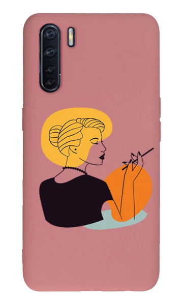 Oppo A91 Lansman Kılıf - Art Woman 2