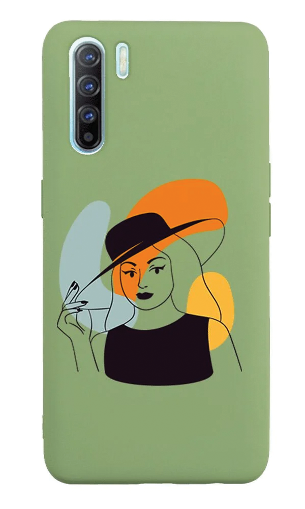 Oppo A91 Lansman Kılıf - Art Woman 4