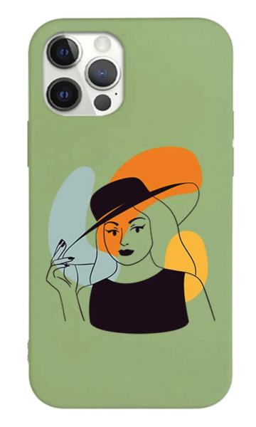 iPhone 12 Pro Lansman Kılıf - Art Woman 4