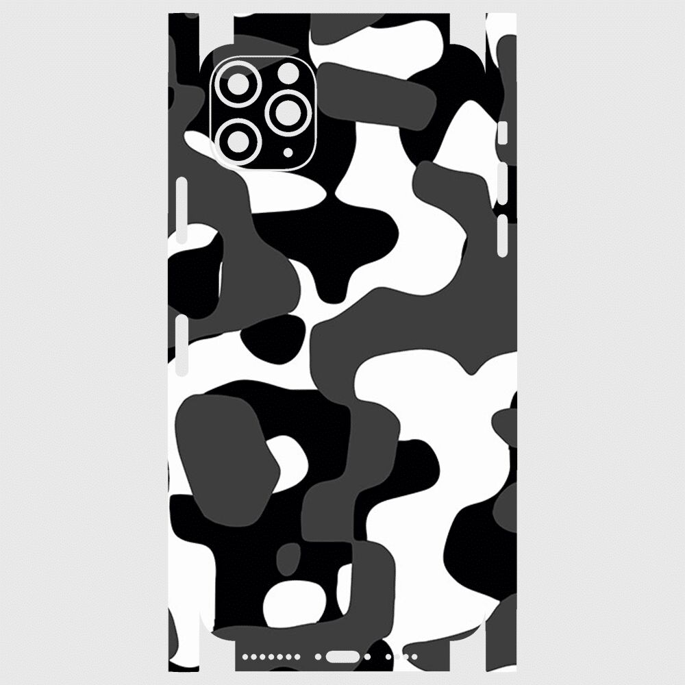 iPhone 11 Pro Max Telefon Kaplama - Grey Camouflage