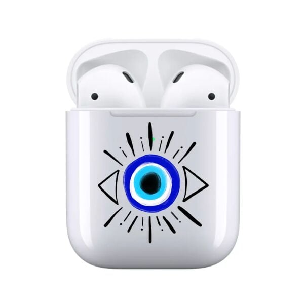 Airpods 1-2 Şeffaf Kılıf Eyes