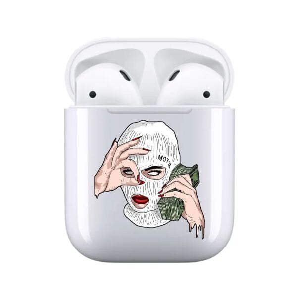 Airpods 1-2 Şeffaf Kılıf Gangsta Girl