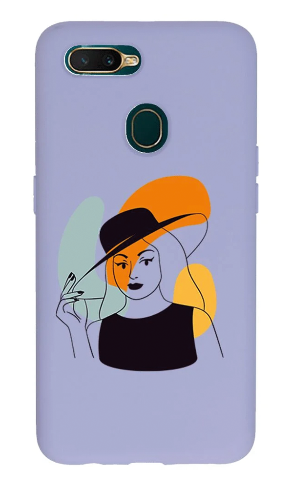 Oppo AX7 Lansman Kılıf - Art Woman 4