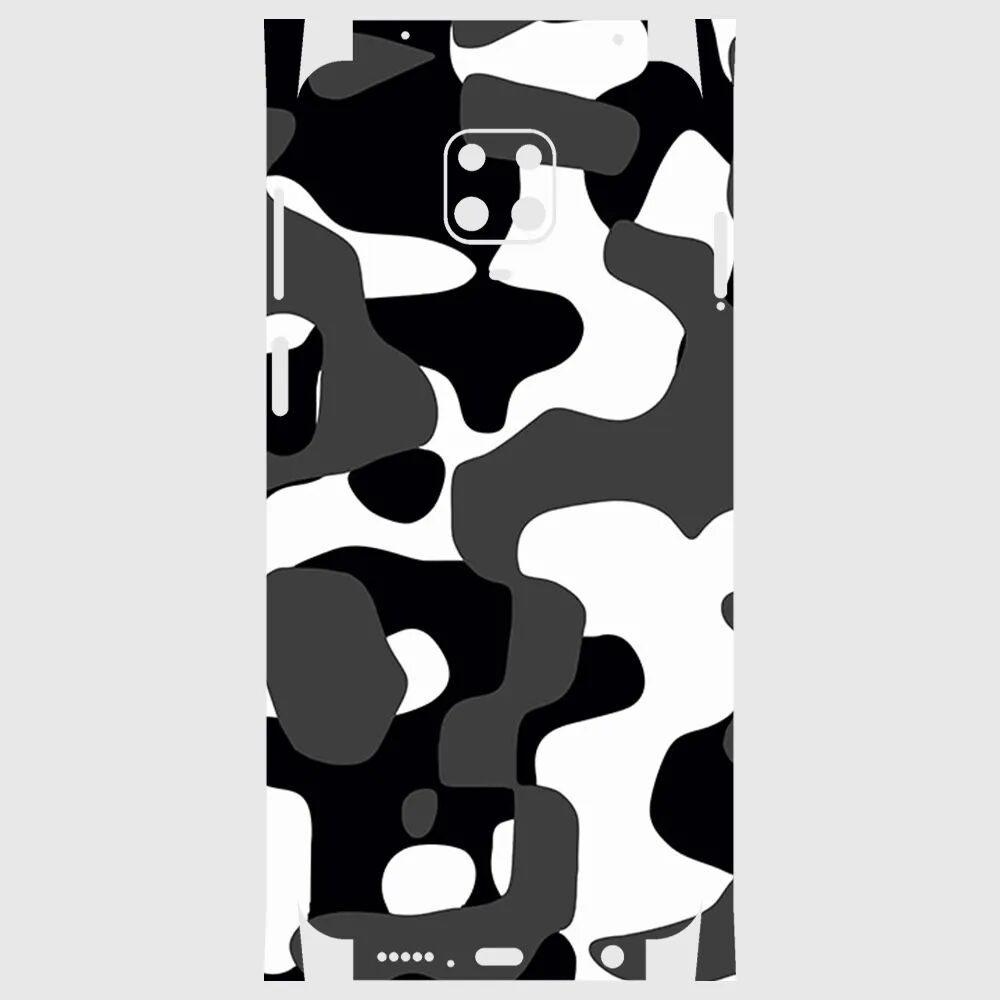 Xiaomi Redmi Note 9 Pro Telefon Kaplama - Grey Camouflage