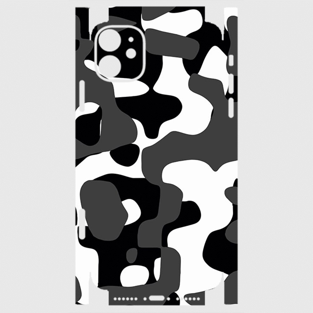 iPhone 11 Telefon Kaplama - Grey Camouflage