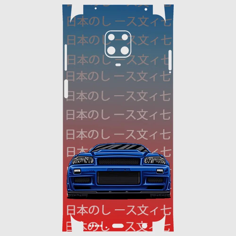 Xiaomi Redmi Note 9 Pro Telefon Kaplama - Skyline R34 JDM 2