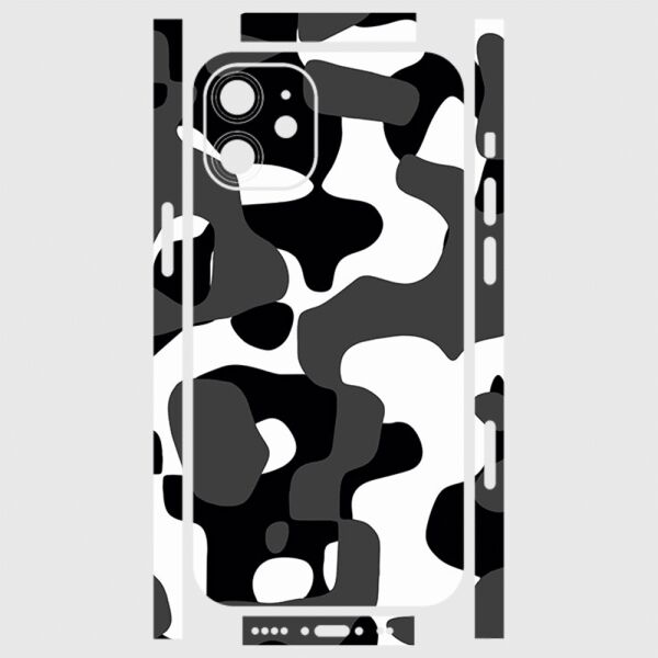 iPhone 12 Mini Telefon Kaplama - Grey Camouflage