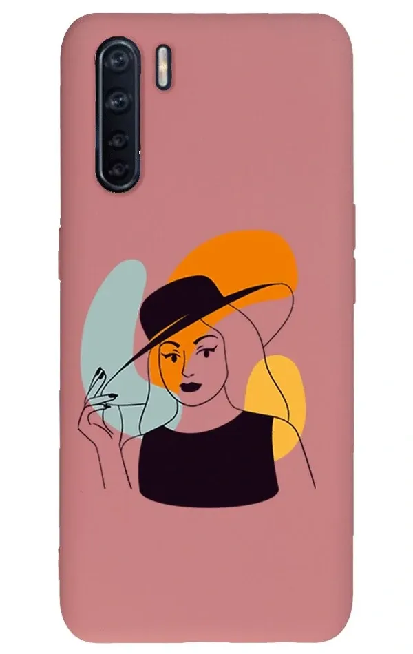 Oppo Reno 3 Lansman Kılıf - Art Woman 4