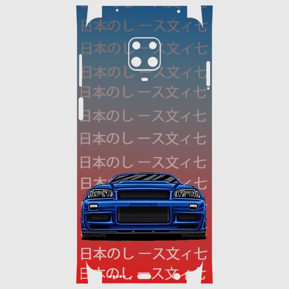 Xiaomi Redmi Note 9s Telefon Kaplama - Skyline R34 JDM 2